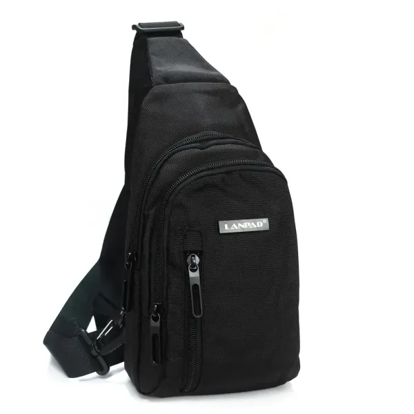 Сумка Мужская На Плечо нейлон Lanpad 80002 black