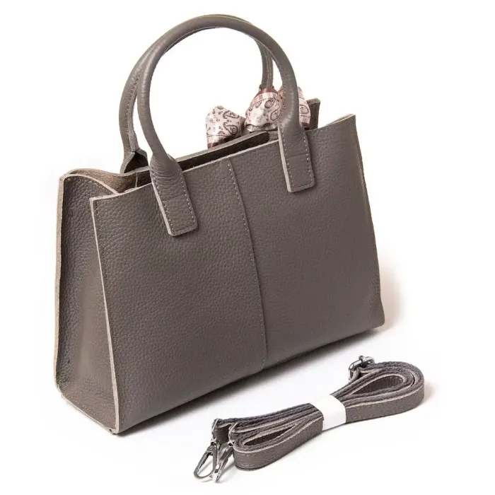 Сумка Класична шкіра ALEX RAI 1556 grey
