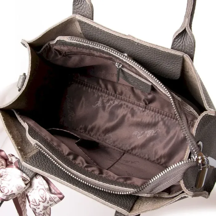 Сумка Класична шкіра ALEX RAI 1556 grey