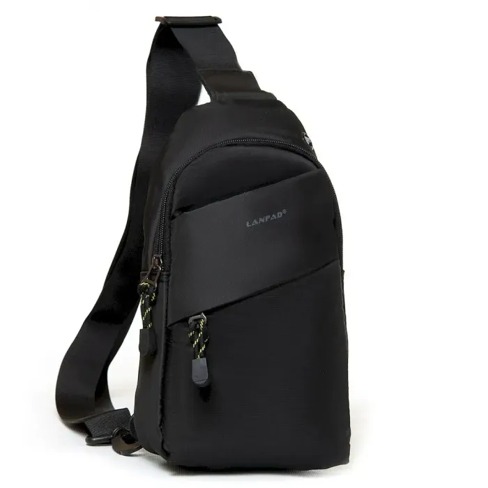 Сумка Мужская На Плечо нейлон Lanpad 83019 black