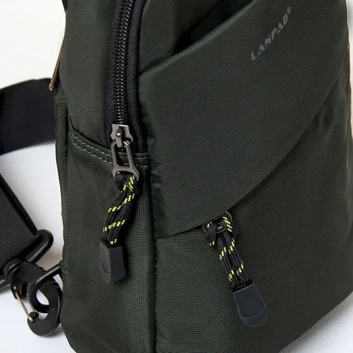 Сумка Мужская На Плечо нейлон Lanpad 83019 green