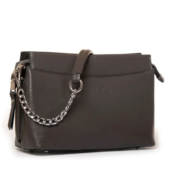 Сумка Женская Классическая кожа ALEX RAI 3013 grey