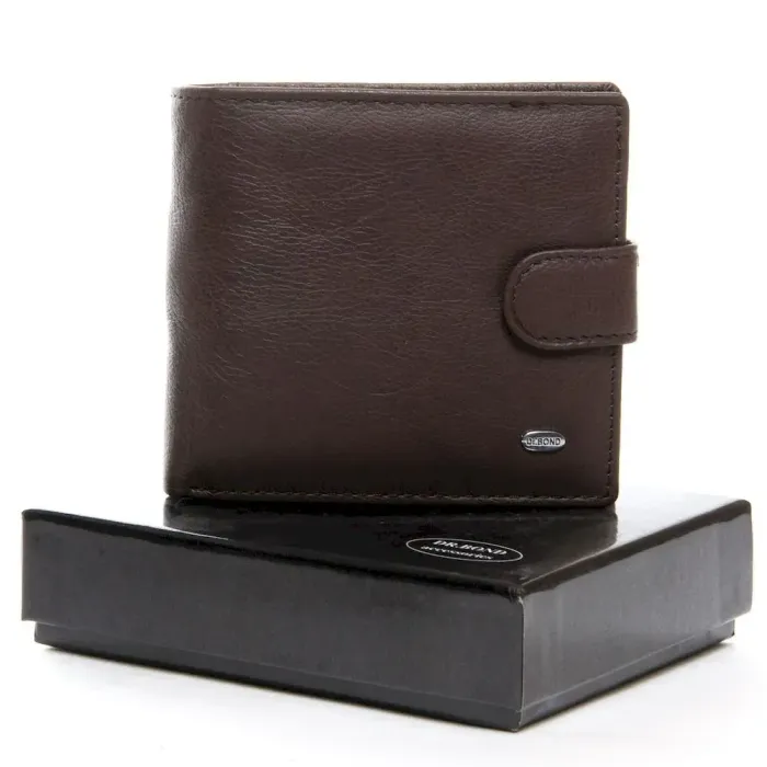 Чоловічий гаманець Classic шкіряний Dr.Bond M53 coffee