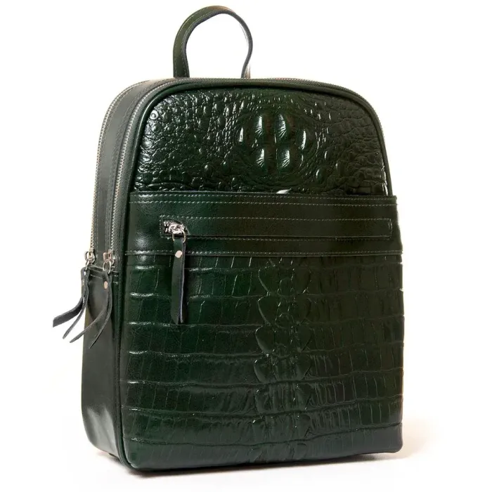 Сумка Женская Рюкзак кожа ALEX RAI 3014 green