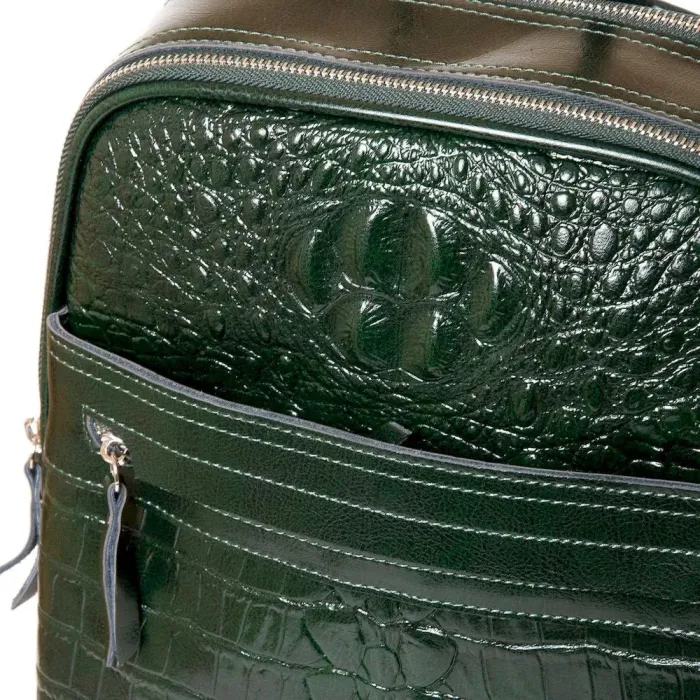 Сумка Женская Рюкзак кожа ALEX RAI 3014 green