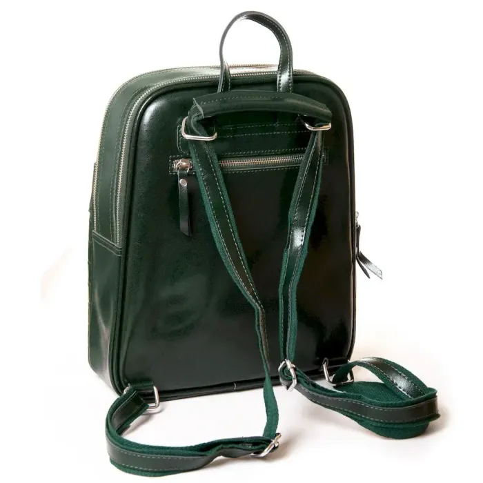 Сумка Женская Рюкзак кожа ALEX RAI 3014 green