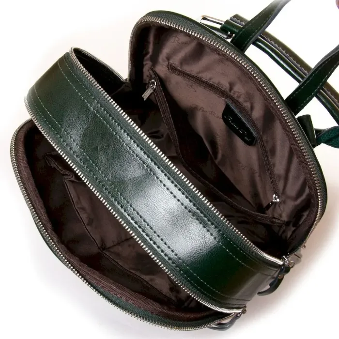 Сумка Женская Рюкзак кожа ALEX RAI 3014 green