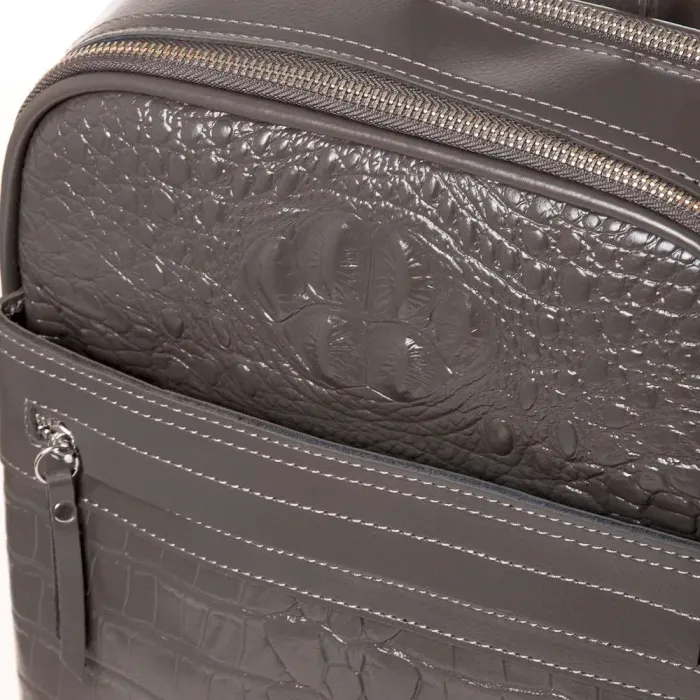 Сумка Женская Рюкзак кожа ALEX RAI 3014 grey