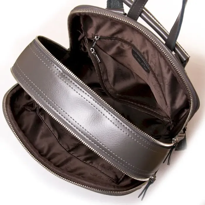 Сумка Женская Рюкзак кожа ALEX RAI 3014 grey