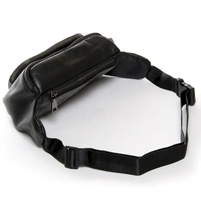 Сумка Мужская На пояс кожа DR. BOND 66329 black
