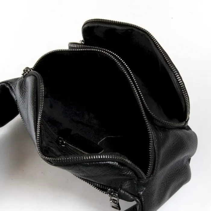 Сумка Мужская На пояс кожа DR. BOND 66329 black