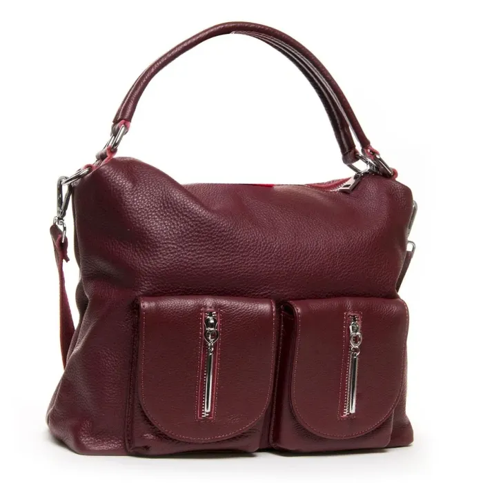 Сумка Жіноча Класична шкіряна ALEX RAI 01-12 25-83105-9 wine-red