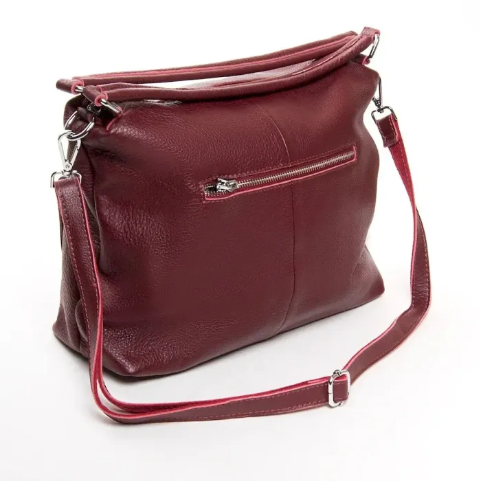 Сумка Жіноча Класична шкіряна ALEX RAI 01-12 25-83105-9 wine-red