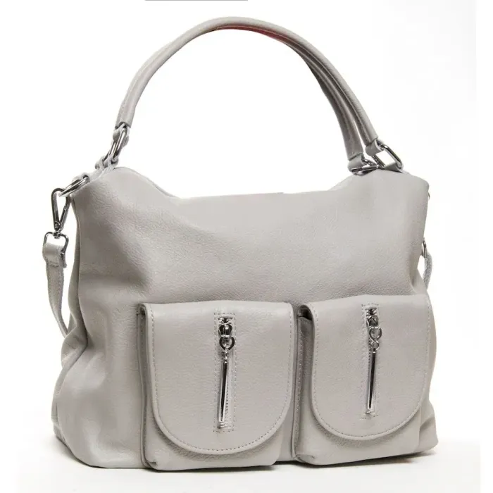 Сумка Жіноча Класична шкіряна ALEX RAI 01-12 25-83105-9 light-grey