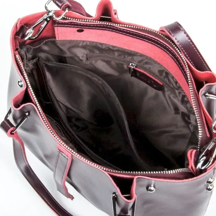 Сумка Жіноча Класична шкіряна ALEX RAI 05-01 317 wine-red