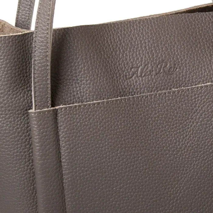 Сумка Класична шкіра ALEX RAI 1557 grey