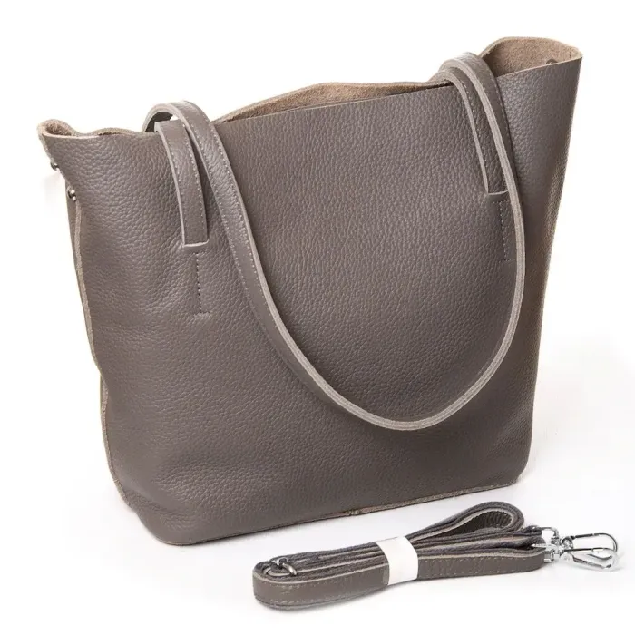 Сумка Класична шкіра ALEX RAI 1557 grey