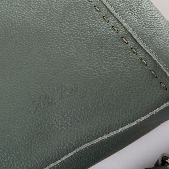 Сумка Класична шкіра ALEX RAI 1558 green