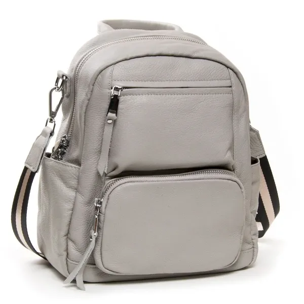 Сумка Жіноча Рюкзак шкіра ALEX RAI 26-8905-9 light-grey