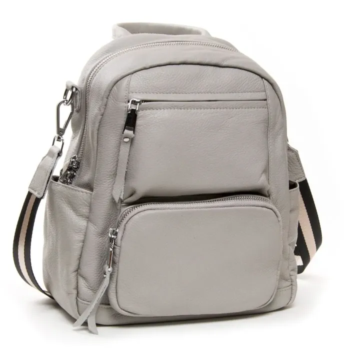 Сумка Жіноча Рюкзак шкіра ALEX RAI 26-8905-9 light-grey
