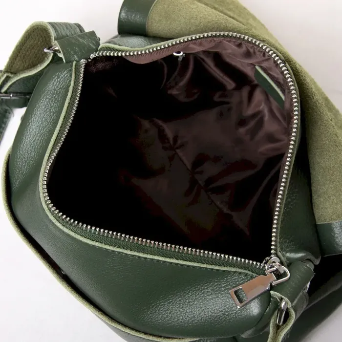 Сумка Класична шкіра ALEX RAI 6504 green