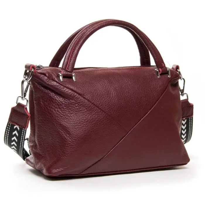 Сумка Жіноча Класична шкіряна ALEX RAI 01-12 24-83104-9 wine-red