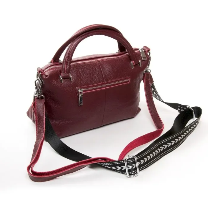 Сумка Жіноча Класична шкіряна ALEX RAI 01-12 24-83104-9 wine-red