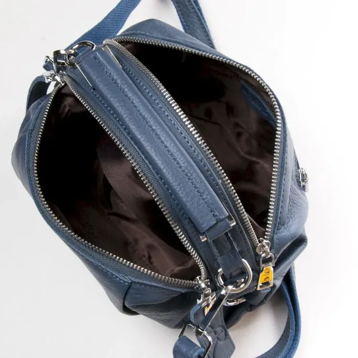 Сумка Жіноча Класична шкіряна ALEX RAI 8762-9 sky blue