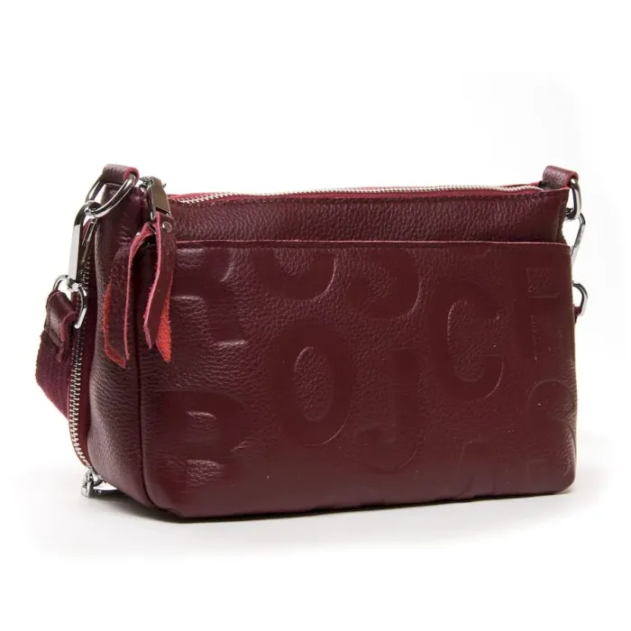 Сумка Жіноча Класична шкіряна ALEX RAI 01-12 23-83102-9 wine-red