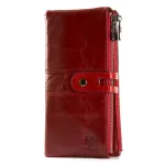 Гаманець Europe Жіноча шкіра HP-205 red