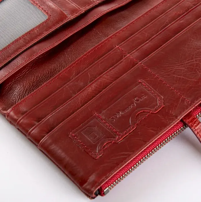 Гаманець Europe Жіноча шкіра HP-205 red