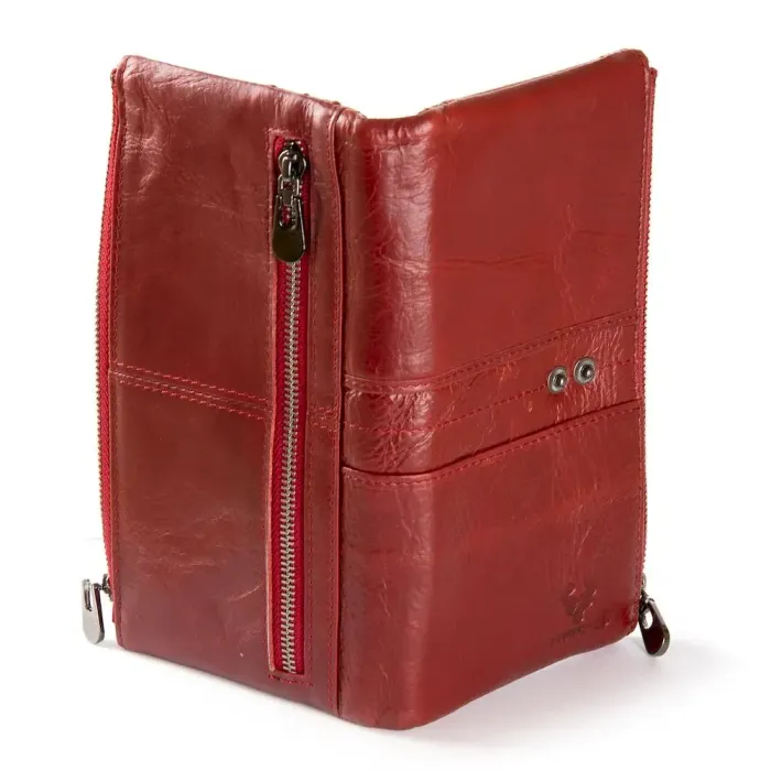 Гаманець Europe Жіноча шкіра HP-205 red