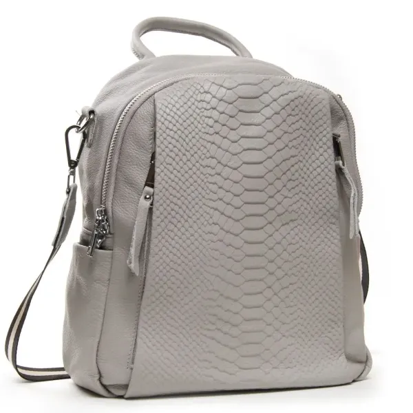 Сумка Жіноча Рюкзак шкіра ALEX RAI 8907-9 light-grey