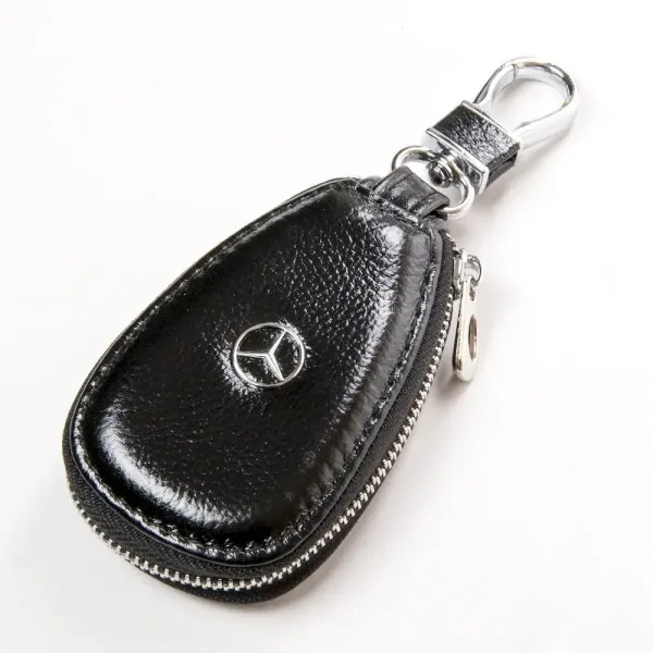 Автоключниця шкіра F633 Mercedes black