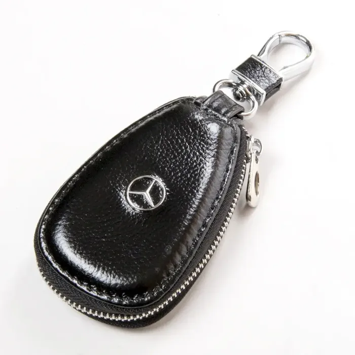 Автоключниця шкіра F633 Mercedes black