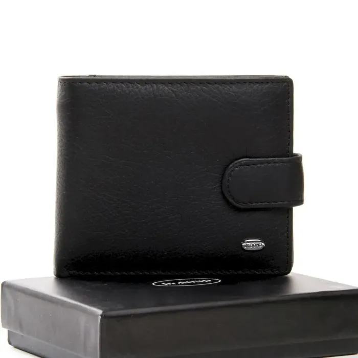 Чоловічий гаманець Classic шкіряний Dr.Bond M4 black
