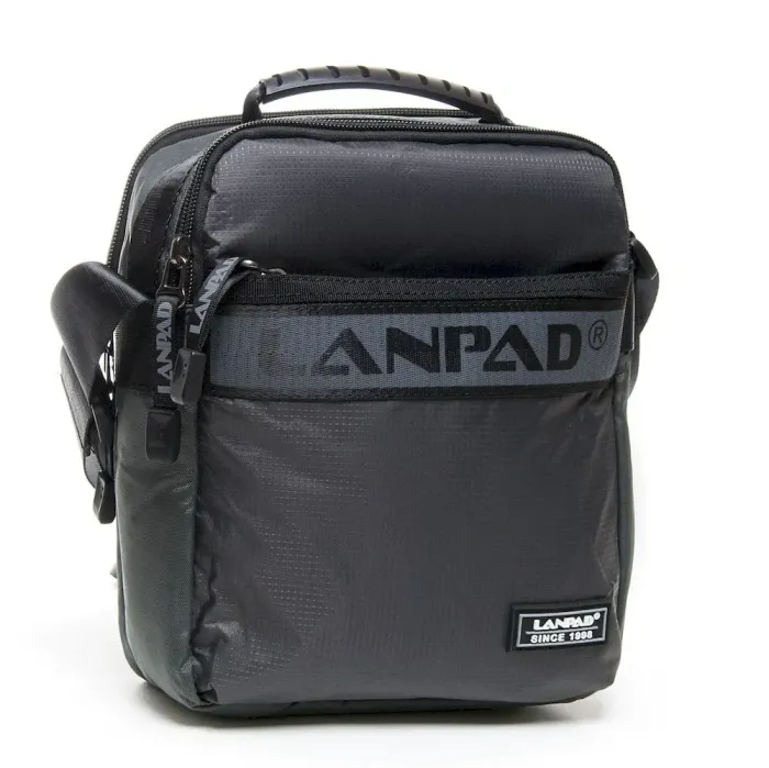 Сумка чоловіча Планшет нейлон Lanpad 6007 grey
