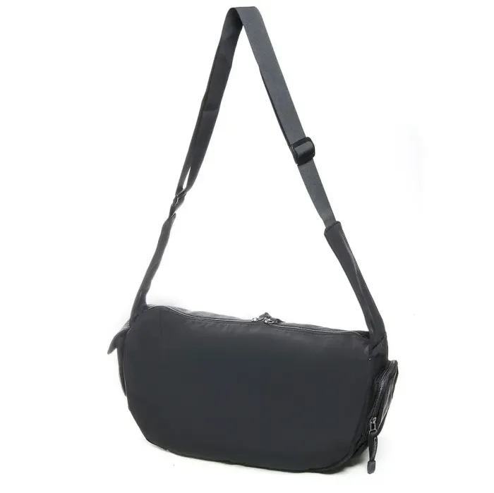 Сумка чоловіча на плече нейлон Lanpad 19285 black спорт