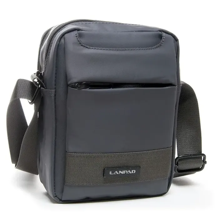 Сумка чоловіча Планшет нейлон Lanpad 0691 grey