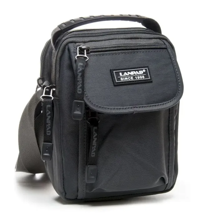 Сумка чоловіча Планшет нейлон Lanpad 0915 grey