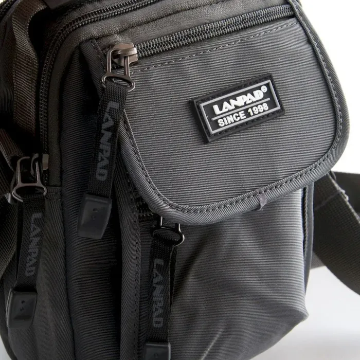 Сумка чоловіча Планшет нейлон Lanpad 0915 grey