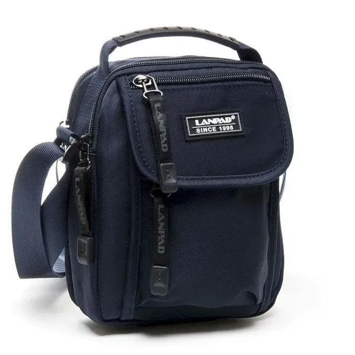 Сумка чоловіча Планшет нейлон Lanpad 0915 blue