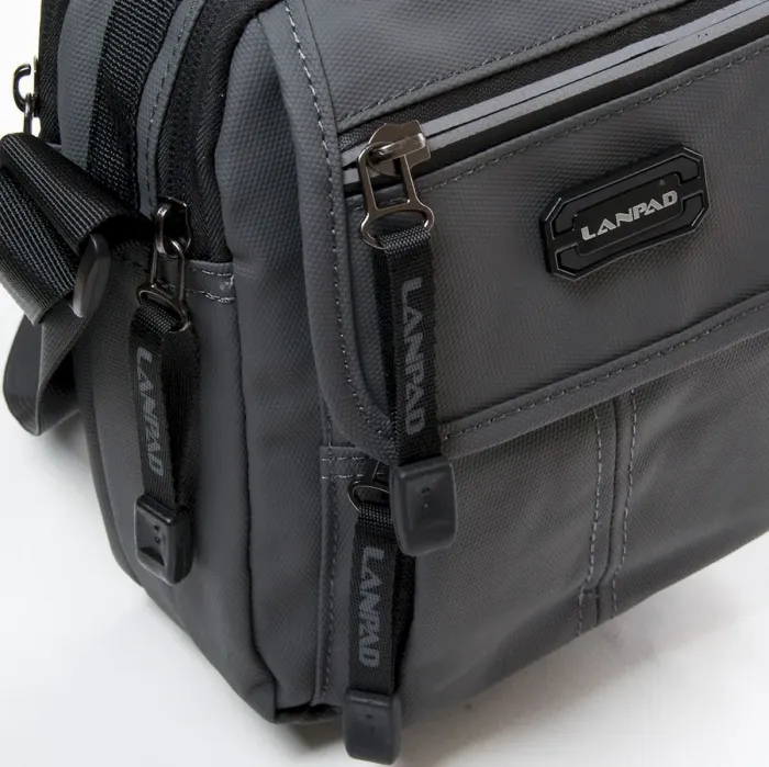 Сумка Мужская Планшет нейлон Lanpad 65329 grey