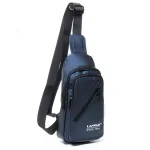 Сумка чоловіча на плече нейлон Lanpad 3046 blue