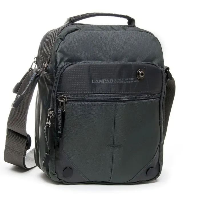 Сумка Мужская Планшет нейлон Lanpad 28672 grey