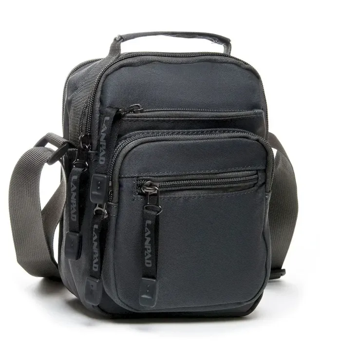 Сумка чоловіча Планшет нейлон Lanpad 53236 grey