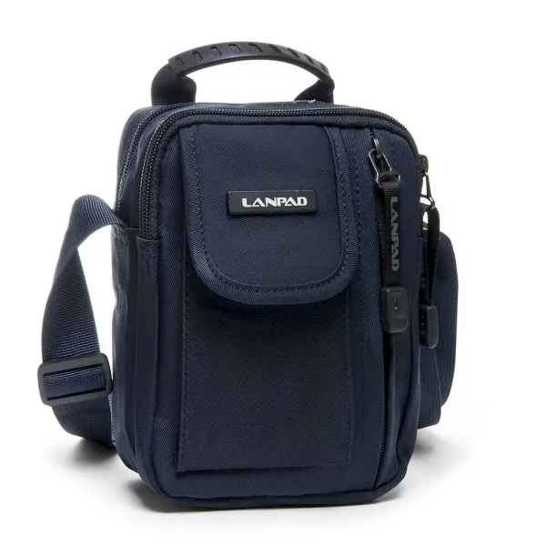 Сумка чоловіча Планшет нейлон Lanpad 0912 blue