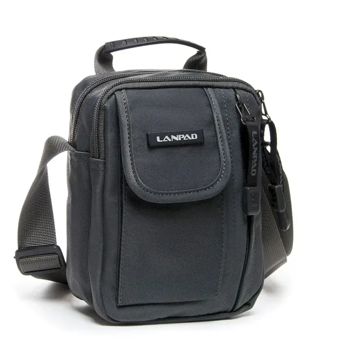Сумка чоловіча Планшет нейлон Lanpad 0912 grey