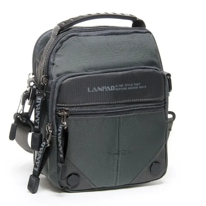 Сумка Мужская Планшет нейлон Lanpad 28673 grey