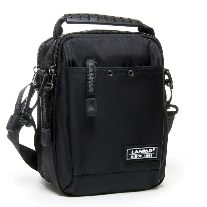 Сумка чоловіча Планшет нейлон Lanpad 8382 black